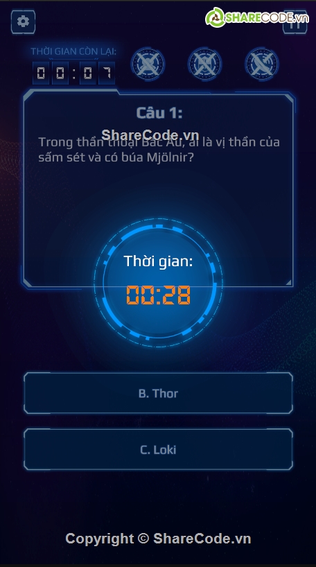 Game,Ai là triệu phú,C#,Unity C#,Đồ án,Bài